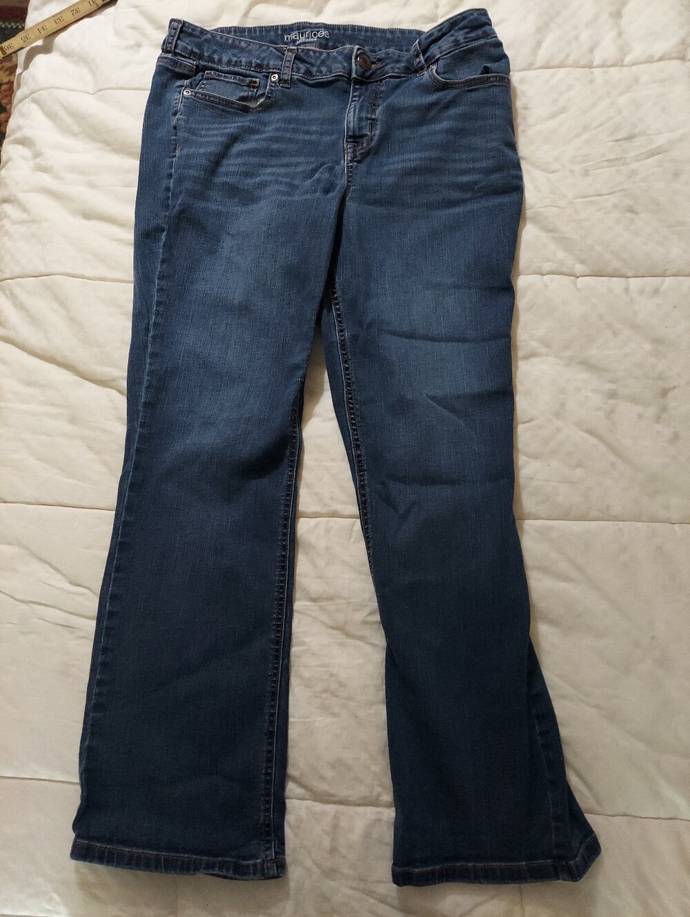 Maurices Mid Rise 14 Short Jeans Darker Blue